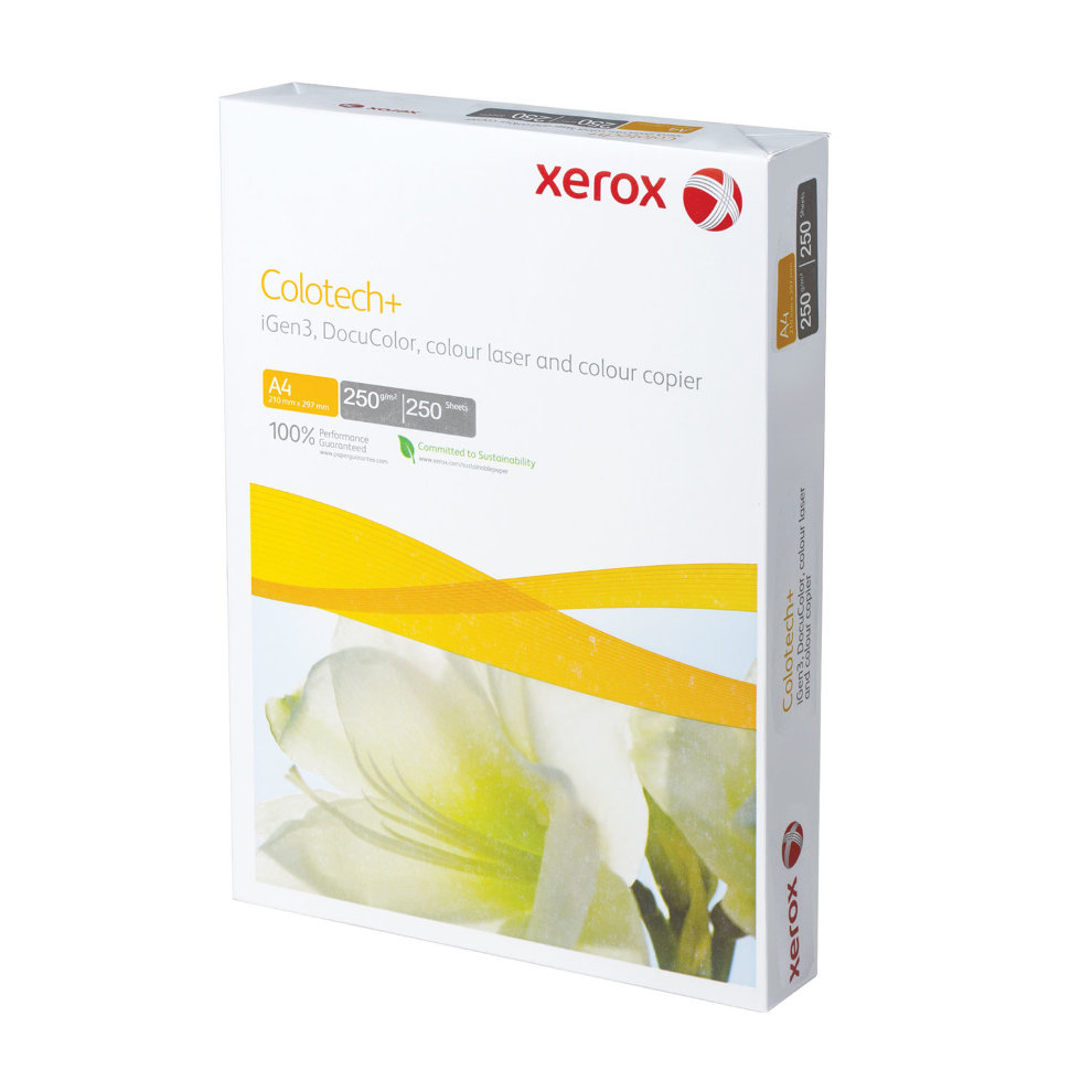 Бумага для цветной лазерной печати Xerox Colotech Plus А4, 250 г/м2, 250 листов , 