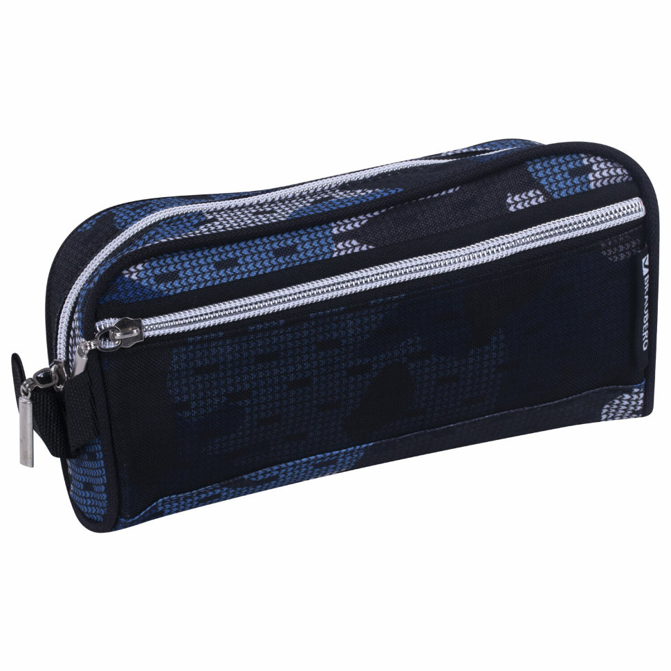 Пенал косметичка Brauberg Storm с ручкой 229275 цена за 2 шт , 