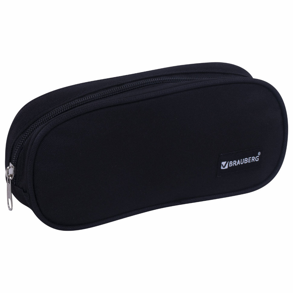 Пенал косметичка Brauberg Black 229271 цена за 3 шт , 