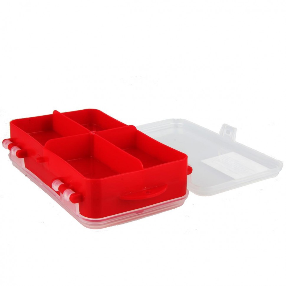 Коробочка для оснастки двухсторонняя Helios red , 