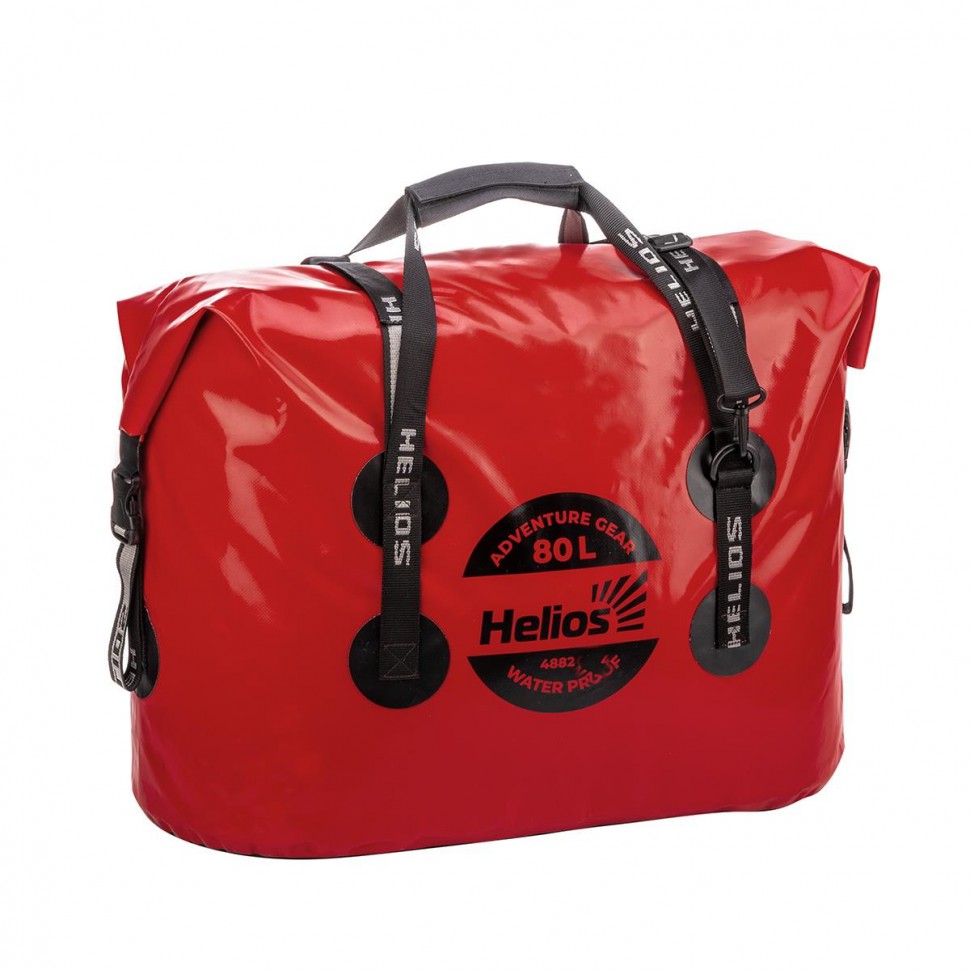 Гермосумка Helios 80л ПВХ, красный/черный HS-GS-80-RB , 