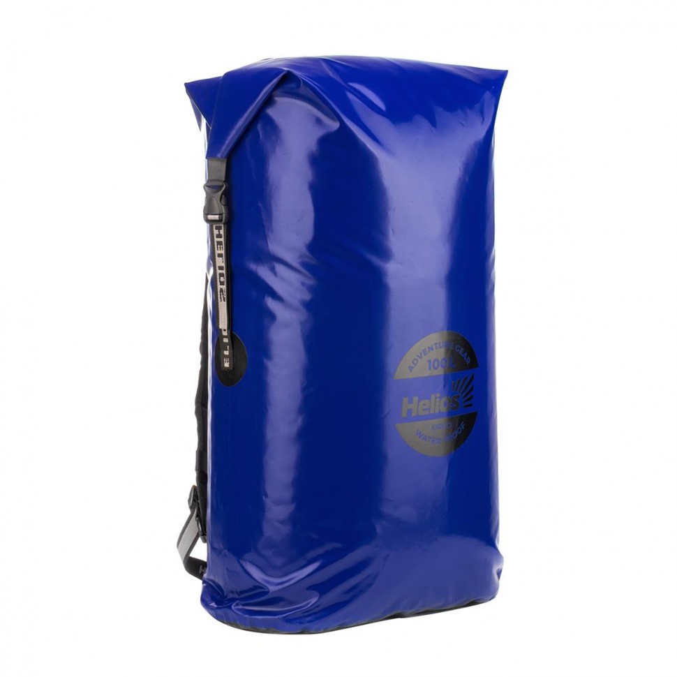 Герморюкзак Helios 100 л ПВХ, синий/черный HS-GR-100-BB , 