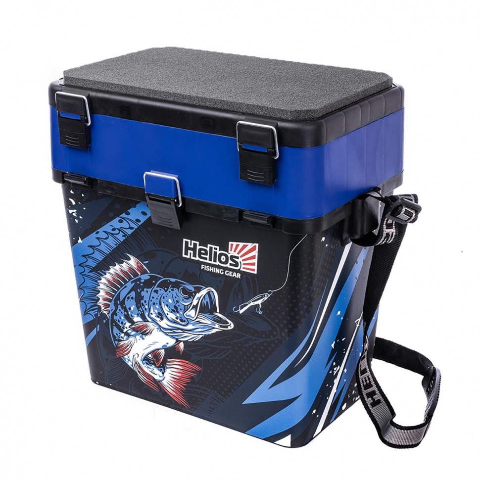 Ящик рыболовный зимний Helios Ice Fishing синий HS-IB-19-IFB , 